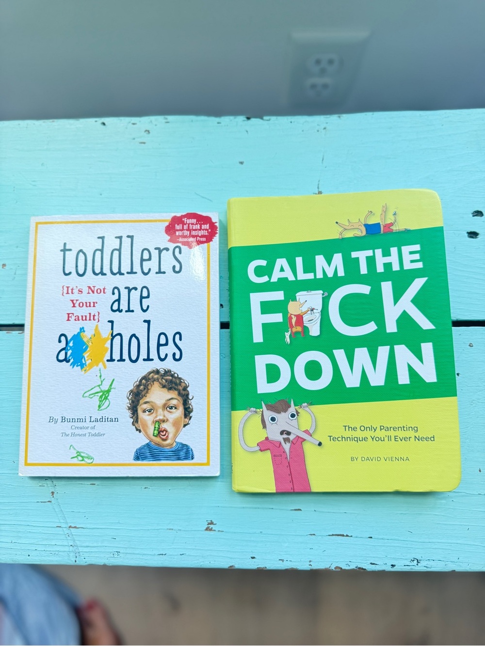 Knock Knock Green & Yellow "Calm the F*ck Down" Kids Board Book